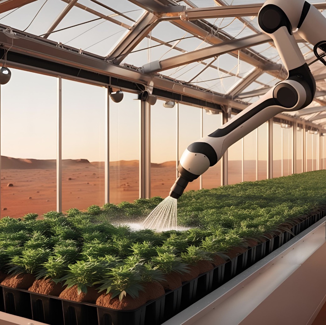Design of a closed ecosystem for Mars